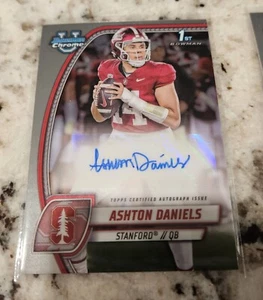 Ashton Daniels Bowman 1er AUTO Bowman Chrome University Stanford - Imagen 1 de 2