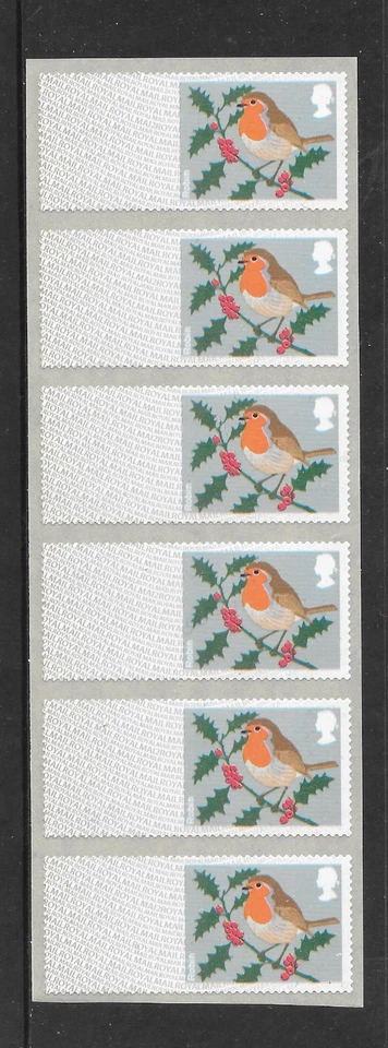 POST & GO: ROBIN (MA12) - STRIP OF SIX BLANK LABELS - Image 1 of 1