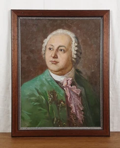 Ritratto di Lomonosov, ritratto maschile, dipinto ad olio originale, artista Varnovitsky - Foto 1 di 11