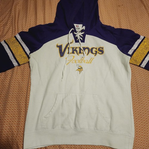 VETEMENTS Pullover con cappuccio Minessota Vikings taglia small nuovo con etichette