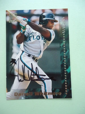 Darrell Whitmore - 1994 Topps Stadium Autographed Baseball card #77 -  Marlins - Image 1 of 2
