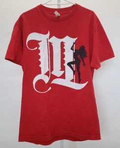 Mayjah League Hawaii Men's Medium Red T Shirt Pole Dancer - Picture 1 of 11