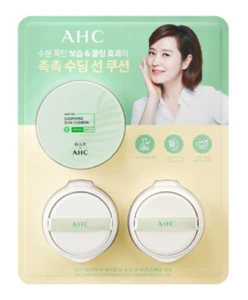 AHC Safe On Soothing Sun Cushion 25g 1pcs + Refill 2pcs SPF50+ PA++++ K-Beauty - Picture 1 of 6