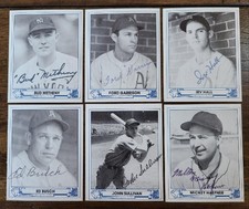 1944 PLAY BALL TCMA REPRINT #16 SIGNED CARD ED BUSCH A'S DEC