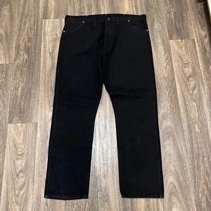Jeans vintage Wrangler uomo 42x32 nero bootcut cowboy western rodeo USA 13MWZK 00s - Foto 1 di 9
