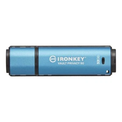 Kingston IronKey Vault Privacy 50 USB Flash Drive XTS AES Encrypted 32GB - Image 1 of 4