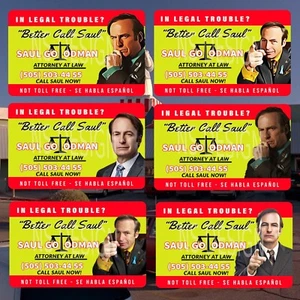 Better call Saul PVC plastic ID Cards - TV Cosplay Prop - Picture 1 of 14