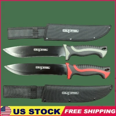 Conjunto de facas táticas Bushcraft 2 peças 15 polegadas ferramentas de sobrevivência ao ar livre resistentes novo - Imagem 1 de 4