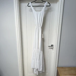 Billabong Maxi Dress Women's UK 10 White Shore Thing Maxi Long Summer Beach BNWT - Picture 1 of 19