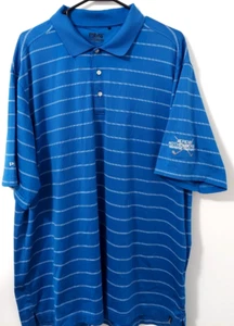 Ping Shirt Mens XL Polo Blue Striped White Jeremy Rotherberger Embroidered - Picture 1 of 8