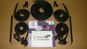 68-69 Camaro Firebird Weatherstrip 9pc Door Roof Rail Trunk Vert UJamb METRO USA - Picture 1 of 8