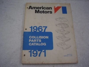 AMC JAVELIN GREMLIN HORNET 1967-1971 MANUAL DE COLISIÓN ORIGINAL 1968 1969 70 - Imagen 1 de 7