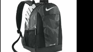 Nike Bookbag Backpack 23L Elite Vapor Black Air Max Travel Hiking Trail School - Picture 1 of 9