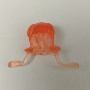 Tentacool Pokemon Keshi Rubber PVC Mini Figure 1" Clear Orange Bandai Jap - Foto 1 di 2