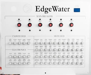 NEW EdgeWater DC Electronics Circuit Breaker Ultra Panel Edge Water Switch - Picture 1 of 3
