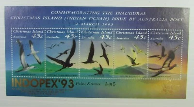 1993 SC#349h Commemorating Inaugral Christmas Island Issue Australian Post Used - Image 1 of 2