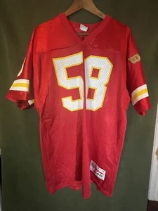 Vintage Wilson Derrick Thomas NFL Kansas City Chiefs Jersey Sz 46 Large rare - Bild 1 von 8