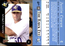 Justin Cowan 2001 Multi-Ad Burlington Bees #7 RC Card *AutographDen*