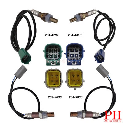 Sensor de oxígeno arriba+abajo 4 piezas para Nissan Frontier Pathfinder Xterra 2011-2012 4,0 L Foto 1 de 4