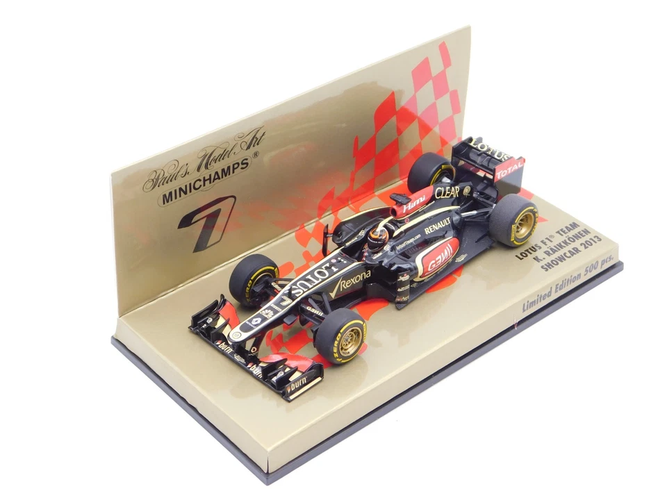 MINICHAMPS 1:43 LOTUS F1 TEAM RÄIKKÖNEN SHOWCAR 2013 E21 413130077 Formel 1 - Bild 1 von 4