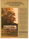 Coachmen Travel Trailer Camper RV 1976 Vintage Print Ad Original Man Cave Decor