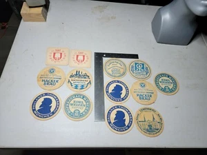 P P Posavasos de cerveza alemanes vintage de Alemania variedad de 13 Paulaner Lowenbrau - Imagen 1 de 7