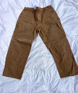 Carhartt Herren Duck Carpenter Work Double Knee 38 x 30 Braun Hose B136-BRN - Bild 1 von 11