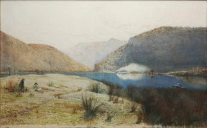 Julian Ashton Sentry Box Reach Hawkesbury River 1886 17"x 22" Archiv Kunstdruck - Bild 1 von 1