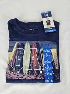 Neu mit Etikett! GAP Jungen Größe LARGE 10-12 blau Surfboard Kurzarm T-Shirt. - Bild 1 von 4
