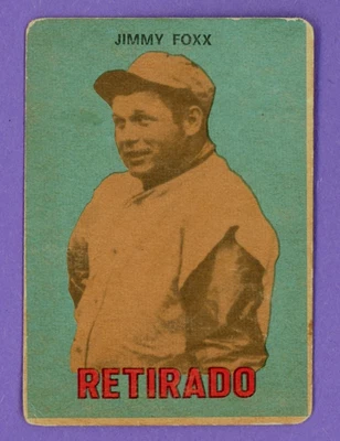 1967 Topps Venezolano Retirado #163 Jimmy Foxx Venezuela ESPALDA ESPAÑOLA Foto 1 de 2