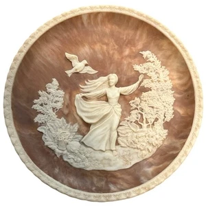 1979 INCOLAY STONE COLLECTOR PLATE "TO A SKYLARK" BY GAYLE BRIGHT APPLEBY - Picture 1 of 4