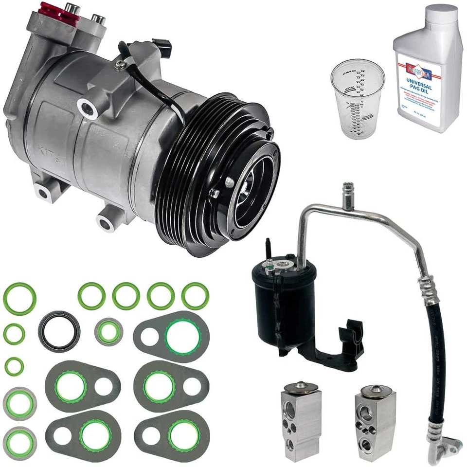 Compresor de aire acondicionado Omega con kit de reparación de aire acondicionado para Ford Escape Mercury Mariner Foto 1 de 1