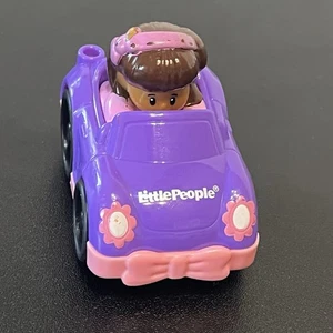 Fisher-Price Little People Wheelies Mia 2013 Purple Pink Car Toy - Picture 1 of 9