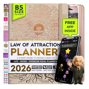 Agenda settimanale e mensile Legge di Attrazione 2026 con app Panduo e scheda visione - Foto 1 di 10