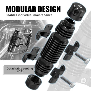 NICECNC Modular Dual Oil Cooler For Harley Electra Glide Standard FLHT 2018-2022 - Picture 1 of 11