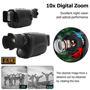 Night Vision Goggles HD Rechargeable Focusable R7 IR 10X Zoom IR Monoculars - Picture 1 of 17