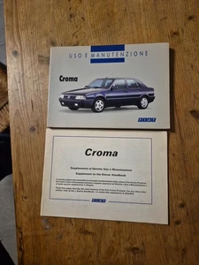Libretto Uso E Manutenzione Fiat Croma + Supplemento (Stampato 07/1995 E 11/94) - Foto 1 di 3