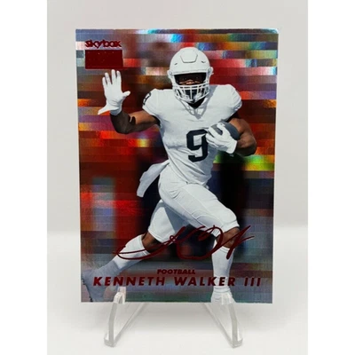 Kenneth Walker III 2022 UD Skybox Metal Universe Premium Star Rubies /50 SSP KW3 - Image 1 of 2