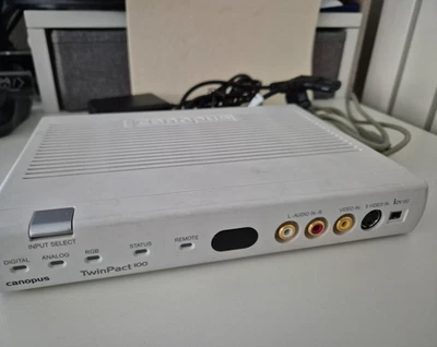 Canopus Twinpact-100 VHS, HI8, to Digital Converter (similar to ADVC-110) - Image 1 of 4