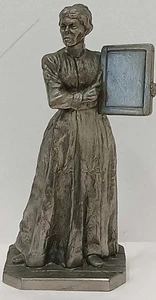 American Sculpture Society Fine Pewter School Marm Figur - Bild 1 von 5