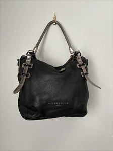 #Liebeskind Berlin~ schwarze Leder Innentaschen Doppelgriffe Reisetasche|sehr guter Zustand - Bild 1 von 13