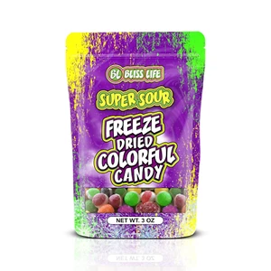 Freeze Dried Super Sour Colorful Candy, Crunchy Sweet, for Parties, Classroom, O - Picture 1 of 12