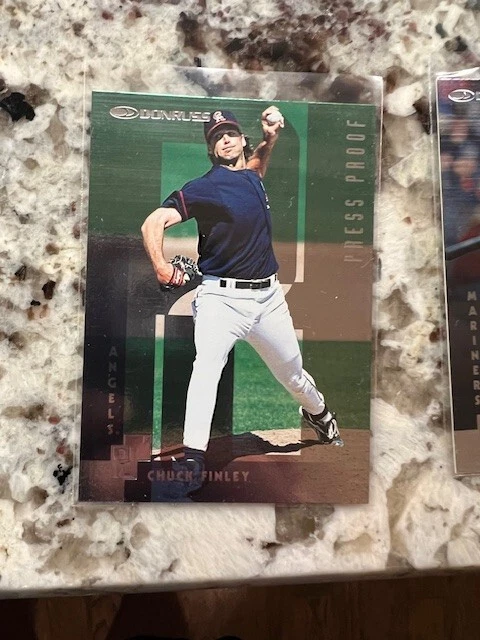 1997 DONRUSS MLB PRESS PASS CARD CALIFORNIA ANGELS CHUCK FINLEY #260 - Image 1 of 1