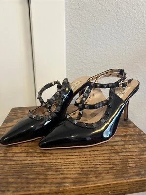 VALENTINO GARAVANI Rockstud Pump Black Size 35 Made In ITALY Auth Lots Of Wear - Image 1 of 4