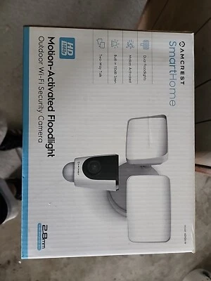 Cámara de seguridad con luz de inundación Amcrest Smarthome 1080P ASH26-W Foto 1 de 4