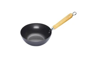 KitchenCraft World of Flavours Classic Oriental Carbon Steel 2cm Non-Stick Wok - Picture 1 of 2