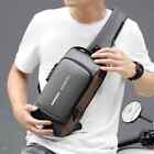 Men anti Theft Chest Bag Shoulder Bags USB Charging Crossbody Package School Sho