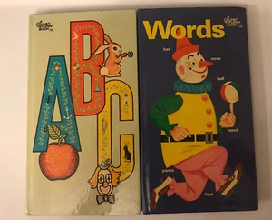 Words, Joe Kaufman, ABC, Helen Federico Golden Sturdy Book, 1968, 1969 Vintage - Foto 1 di 12