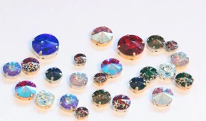 Cristales Rivoli Superior PRIMERO 1122 con ajustes de metal costura * Más colores - Imagen 1 de 32
