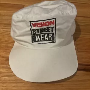 Original Vintage 1980s Vision Street Wear Painters Cap Hat - Picture 1 of 4